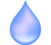 Blue gradient droplet on white background, symbolising dermatologist-tested care for all skin types.